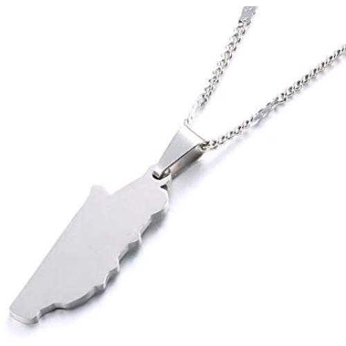 Belize Map Pendant Necklaces Charm Belizes Maps Jewelry