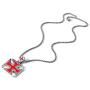 Mealguet Jewelry Mens Cool Stainless Steel Enamel Crusaders Templar Knights Cross Pendant Necklace, 24'' Chain