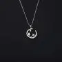 KUIYAI I Love You to The Beach and Back Necklace Dancing Dolphin and Lucky Starfish Pendant Necklace Beach Lover Jewelry