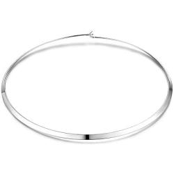 Statement Women Choker Necklace Polished Stainless Steel Chunky Necklace Collar Jewelry