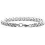Xusamss Fashion Titanium Steel Wheat Link Bracelet,9.0'' Wrist