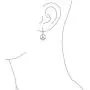 World Peace Sign Symbol Cubic Zirconia Pave CZ Leverback Drop Dangle Earrings For Women For Teen 925 Sterling Silver
