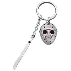 KEYCHIN Jason Voorhees Machete Keychain Movie Fans Gift Thriller 80s Horror Jewellery Halloween Present