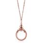 1928 Jewelry Ornate Magnifying Glass Necklace, 30''