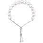 LeCalla Flaunt Sterling Silver Jewelry Pearl Sliding Bolo Bracelet for Women