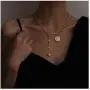 Lem Trend Gold Layered Necklace 14K Gold Plated Dainty Coin Necklaces Adjustable Multilayer Vintage Choker Jewelry for Women Girls 3Pcs