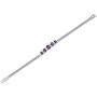 Amethyst Bracelet Sterling Silver 3.75 Carats 5 Stone Design