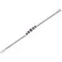 Amethyst Bracelet Sterling Silver 3.75 Carats 5 Stone Design