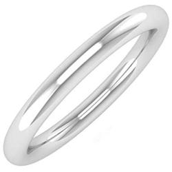 14K Gold 2.5mm Plain Wedding Band