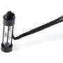PJ Stainless Steel Hourglass Ashes Urn Memorial Keepsake Pendant Necklace,Remembrance Jewelry