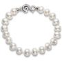 Pearl Bracelets Freshwater Cultured White Pearl Bracelet for Women Sterling Silver Infinity Clasp Pearl Jewelry Gift for Girls Daughter Bridesmaid 7.1 Inches 6-7mm/7-8mm/8-9mm/9-10mm/10-11mm