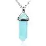 Natural Gemstone Hexagonal Pointed Reiki Chakra Pendant Necklace 19 Inch Natural Gemstone Hexagonal Pointed Reiki Chakra Pendant Necklace 19 Inch
