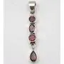 SilverStarJewel Facetted Garnet January Birthstone Pendant 4.6 cm 925 Solid Silver