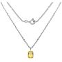 Yellow Citrine 5.08 Ct Octagon 925 Sterling Silver Chain Pendant Easter Presents For Girls And Women By Orchid Jewelry