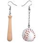 Baseball Earrings for Women - 3D Baseball Jewelry for Moms - Baseball Mom Earrings for Women - Baseball Jewelry Gift - Baseball Danglers - Baseball Cheer Leader Earrings - Baseball Moms Accessories