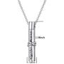 YinShan Cremation Jewelry 925 Sterling Silver Ashes Keepsake Cylinder Necklace Cylinder Pendant for Men