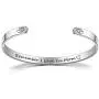 TTVOVO Inspirational Bracelets for Women Men Birthday Gifts Cuff Bangle Motivational Encouragement Friendship Bracelet Stainless Steel Engraved Personalized Mantra Quote Jewelry Gifts for Teens Girls