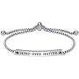 Dainty Personalized Faith Bracelet- MIND OVER MATTER -Inspirational Quotes Adjustable Cuff Jewelry For Women, Ideal Gift for Sisters, Niece, Granddaughter, Female friends