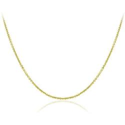 Michael Zweig Sterling Silver Rolo Chain 1.0mm Thick with Spring Ring Italy Tag