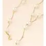 Fashion Chain Freshwater Pearl Necklace Choker Simple Chain Pearl Dangle Hook Earrings Set Jewelry Women