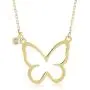 14k Yellow Gold 0,01 ct Diamond Butterfly Pendant Necklace for Women, A Perfect Surprise Gift for Her, 18 inch 14k Yellow Gold 0,01 ct Diamond Butterfly Pendant Necklace for Women, A Perfect Surprise Gift for Her, 18 inch