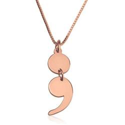 NOUMANDA Fashion Round Comma Necklace Personality Punctuation Symbol Pendant Jewelry