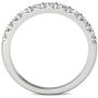 Vaarya 14K White Gold Diamond Wedding Band (1/2 Ct tw, AGS Certified GH+/SI2-I1+)