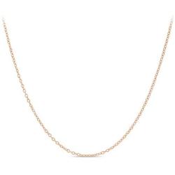 KEZEF Rose Gold Plated Sterling Silver Cable Chain