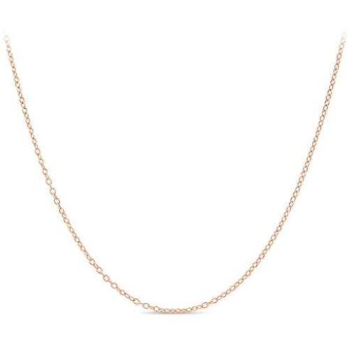 KEZEF Rose Gold Plated Sterling Silver Cable Chain