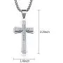 URDEAR Polished Stainless Steel Cross Pendant Necklace Gorgeous Jewelry Gifts for Men Women, 21 Chain URDEAR Polished Stainless Steel Cross Pendant Necklace Gorgeous Jewelry Gifts for Men Women, 21 Chain