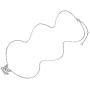 FOREVER QUEEN Secrets of Planet Triangle Pendant Necklace 925 Sterling Silver Sparkling 5A Cubic Zirconia Birthday Gift for Women Girls BJ09119