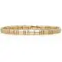 PLTGOOD Miyuki Tila Beads Bracelet for Women Girls Handmade Elastic Square Beads Bracelet - Gold & Silver
