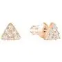 Swarovski Crystal Facet White Swan Rose Gold-Plated Earrings Swarovski Crystal Facet White Swan Rose Gold-Plated Earrings