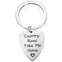 HOLLP John Denver Inspired Jewelry Country Road Take Me Home Guitar Pick Keychain Gift for Guitar Lovers HOLLP John Denver Inspired Jewelry Country Road Take Me Home Guitar Pick Keychain Gift for Guitar Lovers