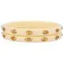 Efulgenz Fashion Jewelry Indian Bollywood Gold Crystal Acrylic Resin Wedding White Bracelet Bangle Set