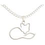 Happy Kisses Fox Necklace – “Stay Clever” Message Pendant – Cute Charm Gift for Any Women or Kid Who Loves Foxes