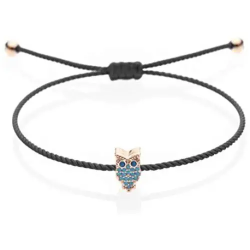 Sententia Jewelry Handmade Adjustable String Owl Bracelet for Women I Red, Blue, Black Braided String I Sententia Jewelry Handmade Adjustable String Owl Bracelet for Women I Red, Blue, Black Braided String I