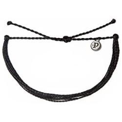 Pura Vida Jewelry Bracelets Solid Bracelet - 100% Waterproof and Handmade w/Coated Charm, Adjustable Band