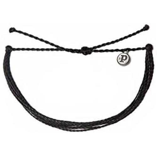Pura Vida Jewelry Bracelets Solid Bracelet - 100% Waterproof and Handmade w/Coated Charm, Adjustable Band