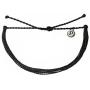 Pura Vida Jewelry Bracelets Solid Bracelet - 100% Waterproof and Handmade w/Coated Charm, Adjustable Band