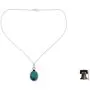 NOVICA Reconstituted Turquoise Cultured Freshwater Pearl Silver Pendant Necklace, 18'' Blue Visions NOVICA Reconstituted Turquoise Cultured Freshwater Pearl Silver Pendant Necklace, 18'' Blue Visions