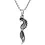 Mystic Fox Tail .925 Sterling Silver Horse Pendant Necklace