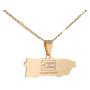 Stainless Steel Puerto Rico Map Pendant Necklaces Puerto Ricans Map Jewelry