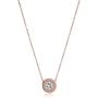 Michael Kors Logo Crystal Pendant Necklace