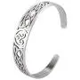VASSAGO Nordic Viking Triskele Symbol Irish Trinity Celtic Knot Cuff Bracelet Stainless Steel Bangle Vintage Amulet Jewelry Gifts for Men Women Teens VASSAGO Nordic Viking Triskele Symbol Irish Trinity Celtic Knot Cuff Bracelet Stainless Steel Bangle Vintage Amulet Jewelry Gifts for Men Women Teens