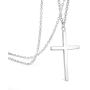 Cross Necklace for Women Stainless Steel Jewelry for Women Mothers Day Birthday Gifts for Wife Women Girl