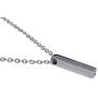 Single Cube Pendant Necklace Cremation Urn Jewelry Ashes