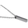 Single Cube Pendant Necklace Cremation Urn Jewelry Ashes