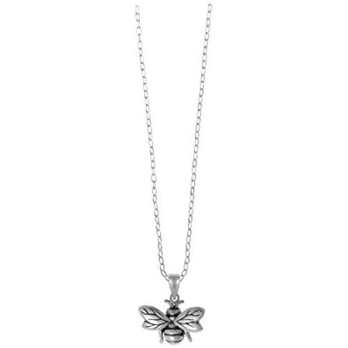 Boma Jewelry Sterling Silver Bee Necklace, 16 Inches