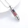 zeqingjw Stainless Steel Bullet Pendant Urn Ashes Necklace Cremation Jewelry Keepsake Memorial Pendant zeqingjw Stainless Steel Bullet Pendant Urn Ashes Necklace Cremation Jewelry Keepsake Memorial Pendant